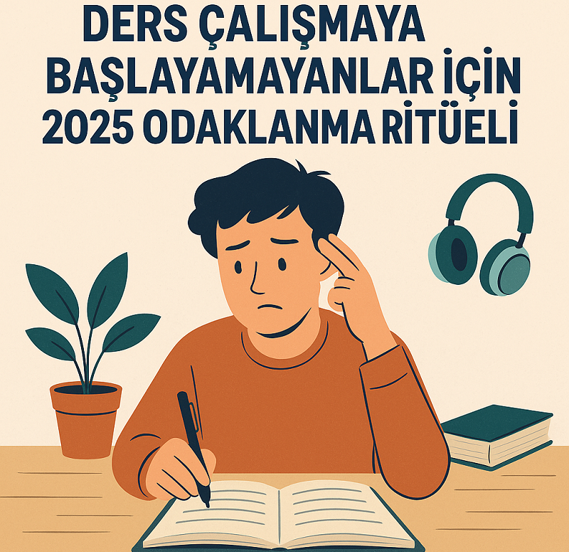 Ders Çalışmaya Başlayamayanlar İçin 2025 Odaklanma Ritüeli